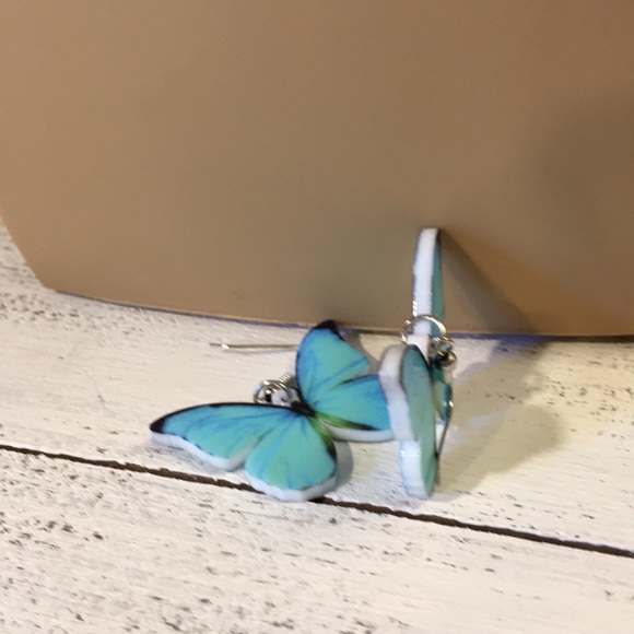 Acrylic Butterfly Earrings - Picture 6 of 8